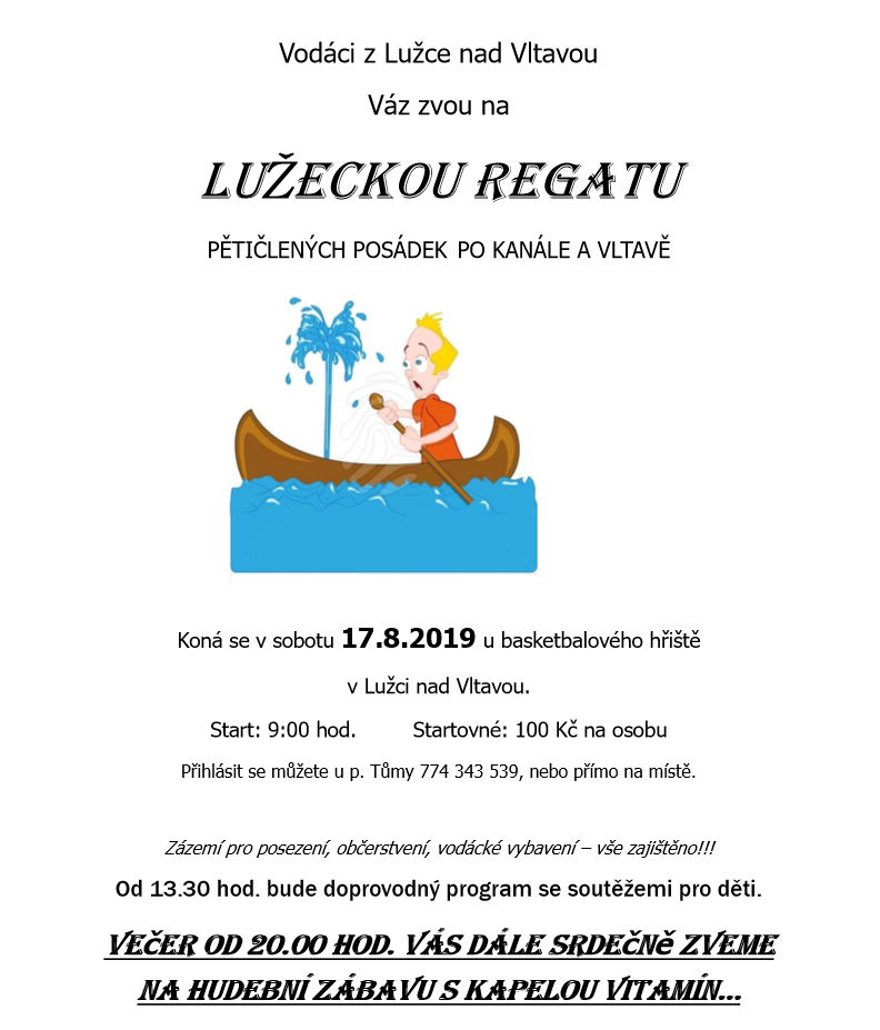 Lužecká regata 2019